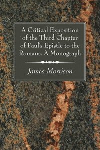 bokomslag A Critical Exposition of the Third Chapter of Paul's Epistle to the Romans. A Monograph