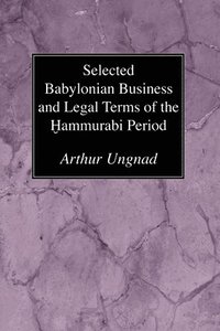 bokomslag Selected Babylonian Business and Legal Terms of the Hammurabi Period