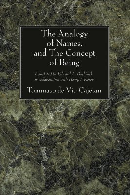 Tommaso De Vio Cajetan, Tommaso de Vio Cajetan - Analogy of Names and the Concept of Being, Häftad