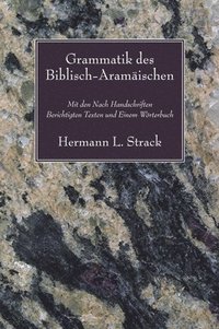 bokomslag Grammatik des Biblisch-Aramaischen