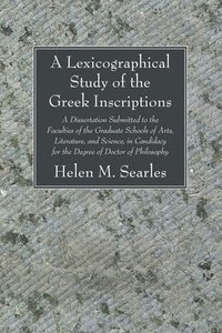 bokomslag A Lexicographical Study of the Greek Inscription