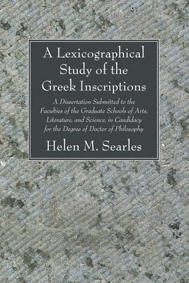Lexicographical Study of the Greek Inscription 1