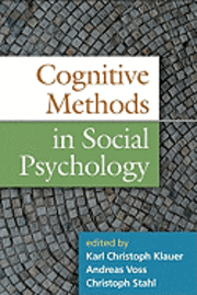 bokomslag Cognitive Methods in Social Psychology