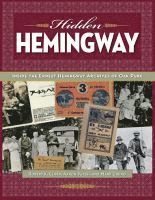 Robert K. Elder, Aaron Vetch, Mark Cirino, Robert K Elder - Hidden Hemingway, Inbunden