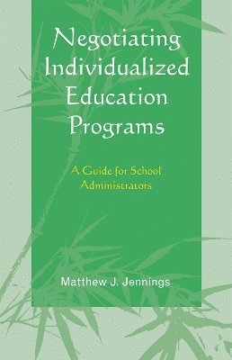 bokomslag Negotiating Individualized Education Programs