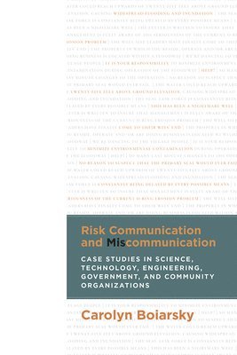 bokomslag Risk Communication and Miscommunication