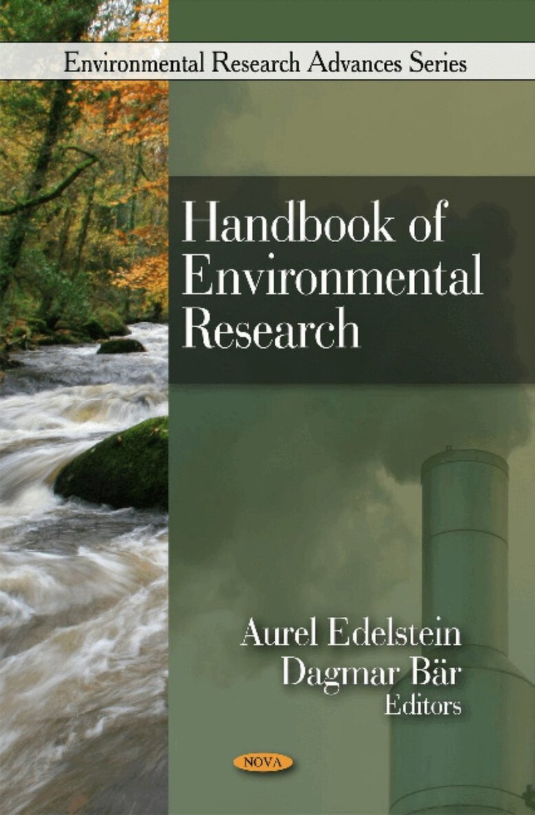 Aurel Edelstein, Dagmar Bär - Handbook of Environmental Research, Inbunden