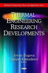 bokomslag Thermal Engineering Research Developments