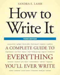 bokomslag How to Write It, Third Edition