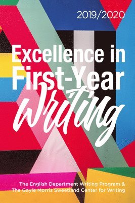 Excellence in First-Year Writing: 2019/2020 1