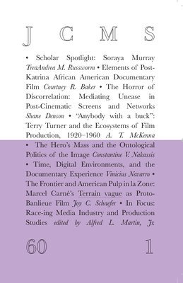Society for Cinema and Media Studies - Journal of Cinema and Media Studies, vol. 60, no. 1, Häftad