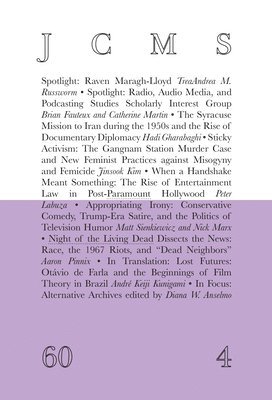 Society for Cinema and Media Studies - Journal of Cinema and Media Studies, vol. 60, no. 4, Häftad