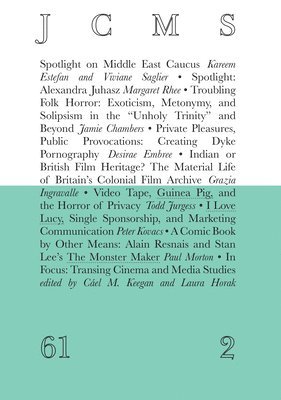 Society for Cinema and Media Studies - Journal of Cinema and Media Studies, vol. 61, no.2, Häftad