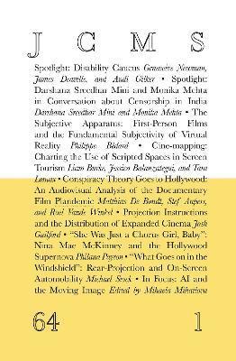 bokomslag Journal of Cinema and Media Studies, vol. 64, no. 1