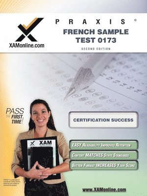 bokomslag Praxis French Sample Test 0173 Teacher Certification Test Prep Study Guide