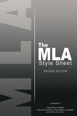 The MLA Style Sheet 1