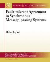 Fault-tolerant Agreement in Synchronous Message-passing Systems