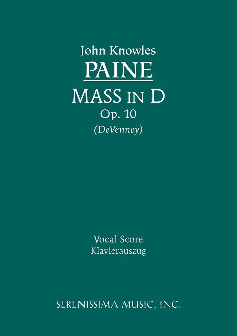 Mass in D, Op.10 1