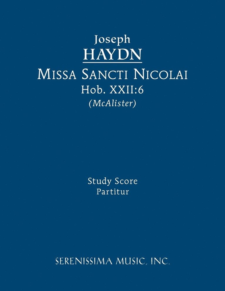 Missa Sancti Nicolai, Hob.XXII.6 1