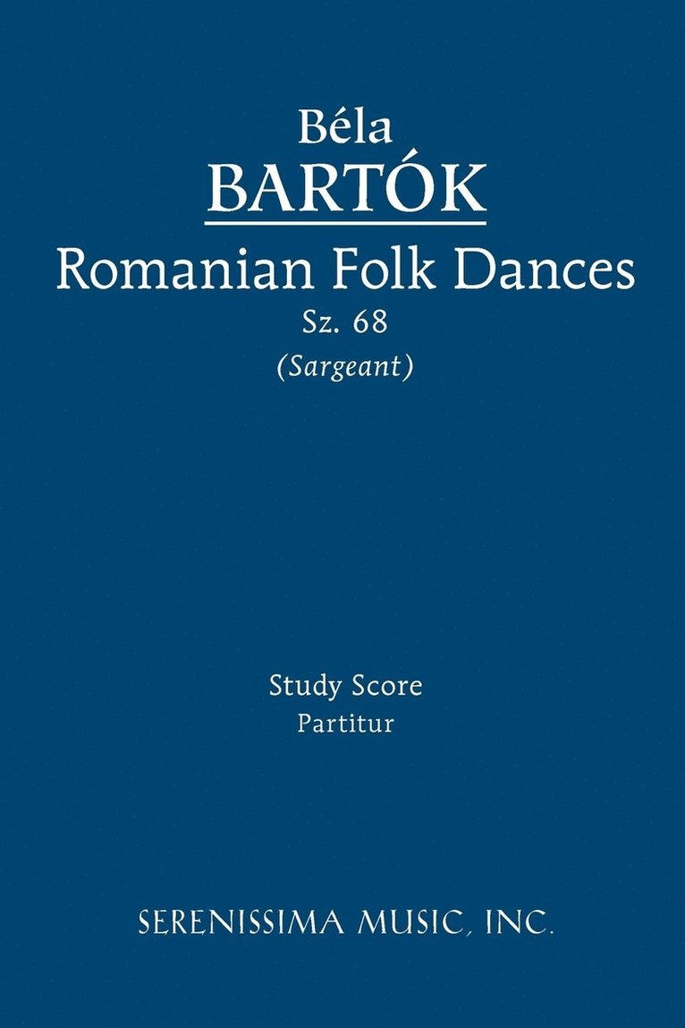 Romanian Folk Dances, Sz.68 1