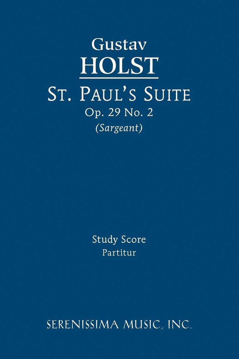 St. Paul's Suite, Op.29 No.2 1