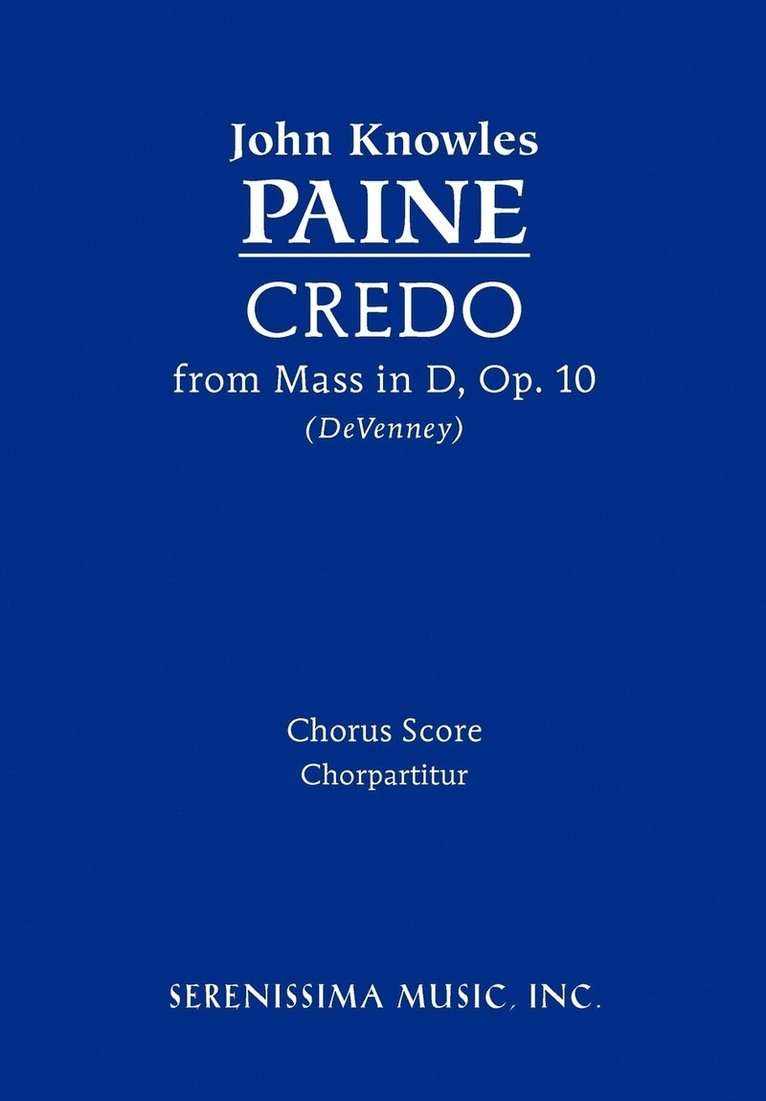 Credo from Mass in D, Op.10 1