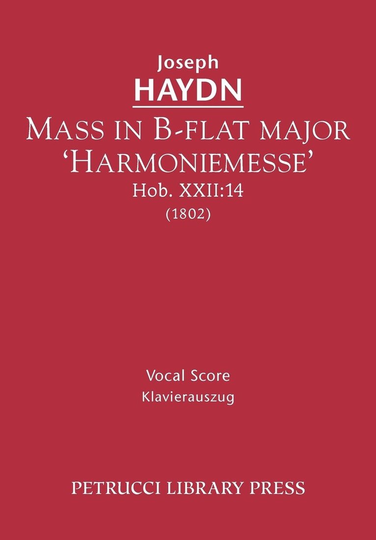 Mass in B-flat major 'Harmoniemesse', Hob.XXII 1