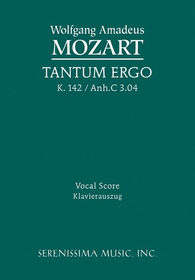 bokomslag Tantum ergo, K.142 / Anh.C 3.04