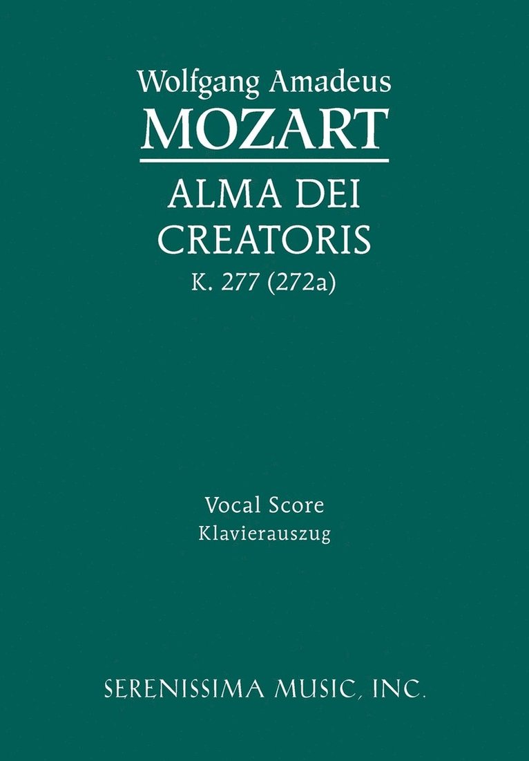 Alma Dei creatoris, K.277 / 272a 1