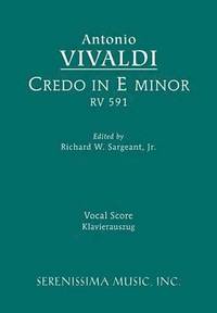 bokomslag Credo in E minor, RV 591
