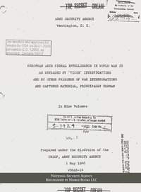 bokomslag European Axis Signal Intelligence in World War II