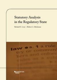 bokomslag Statutory Analysis in the Regulatory State