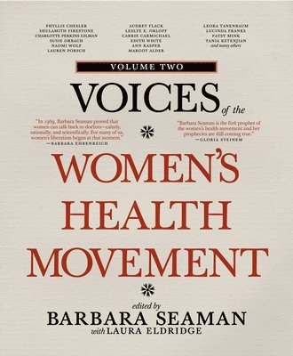 bokomslag Voices of the Women's Health Movement, Vol.2