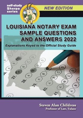 Louisiana Notary Exam Sample Questions and Answers 2022 1