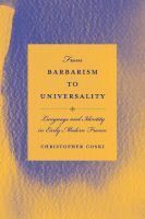 bokomslag From Barbarism to Universality