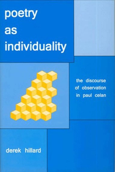 Derek Hillard - Poetry as Individuality, Inbunden