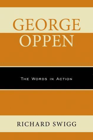Richard Swigg - George Oppen, Inbunden