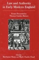 Law And Authority in Early Modern England 1