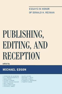 Publishing, Editing, and Reception 1