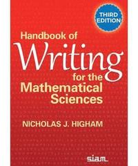 bokomslag Handbook of Writing for the Mathematical Sciences