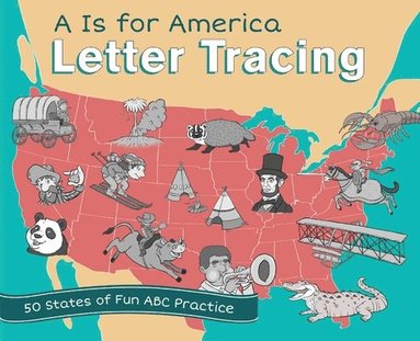 bokomslag A is for America Letter Tracing