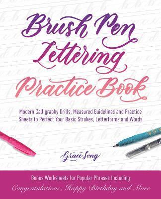 Brush Pen Lettering Practice Book 1