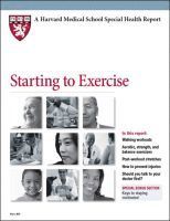 L. Howard Hartley, I-Min Lee, Harvard Health Publications - Starting to Exercise, Häftad
