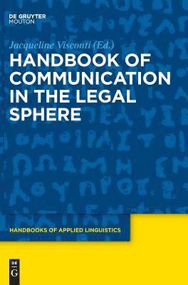 bokomslag Handbook of Communication in the Legal Sphere