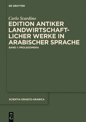 Carlo Scardino - Edition antiker landwirtschaftlicher Werke in arabischer Sprache, Inbunden