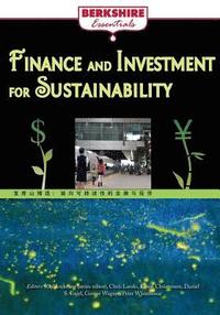 bokomslag Finance and Investment for Sustainability