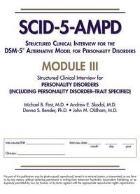 bokomslag Structured Clinical Interview for the DSM-5 Alternative Model for Personality Disorders (SCID-5-AMPD) Module III