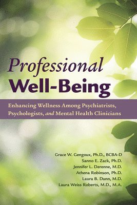 bokomslag Professional Well-Being