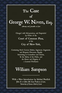 bokomslag The Case of George W. Niven, Esq.