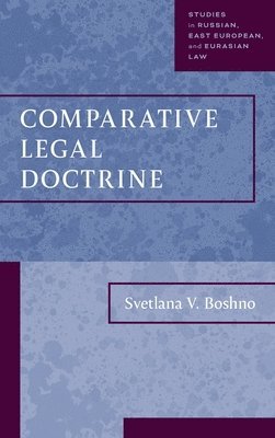 bokomslag Comparative Legal Doctrine